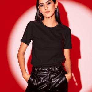 Feminina Lisa Premium(Preta)100% Algodão